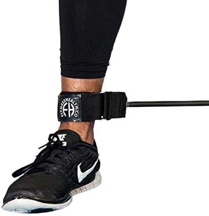 Lateral Stepper Band | 2 Ankle Straps | Latex Rubber | Lateral Motion | Sports, Pilates, Yoga