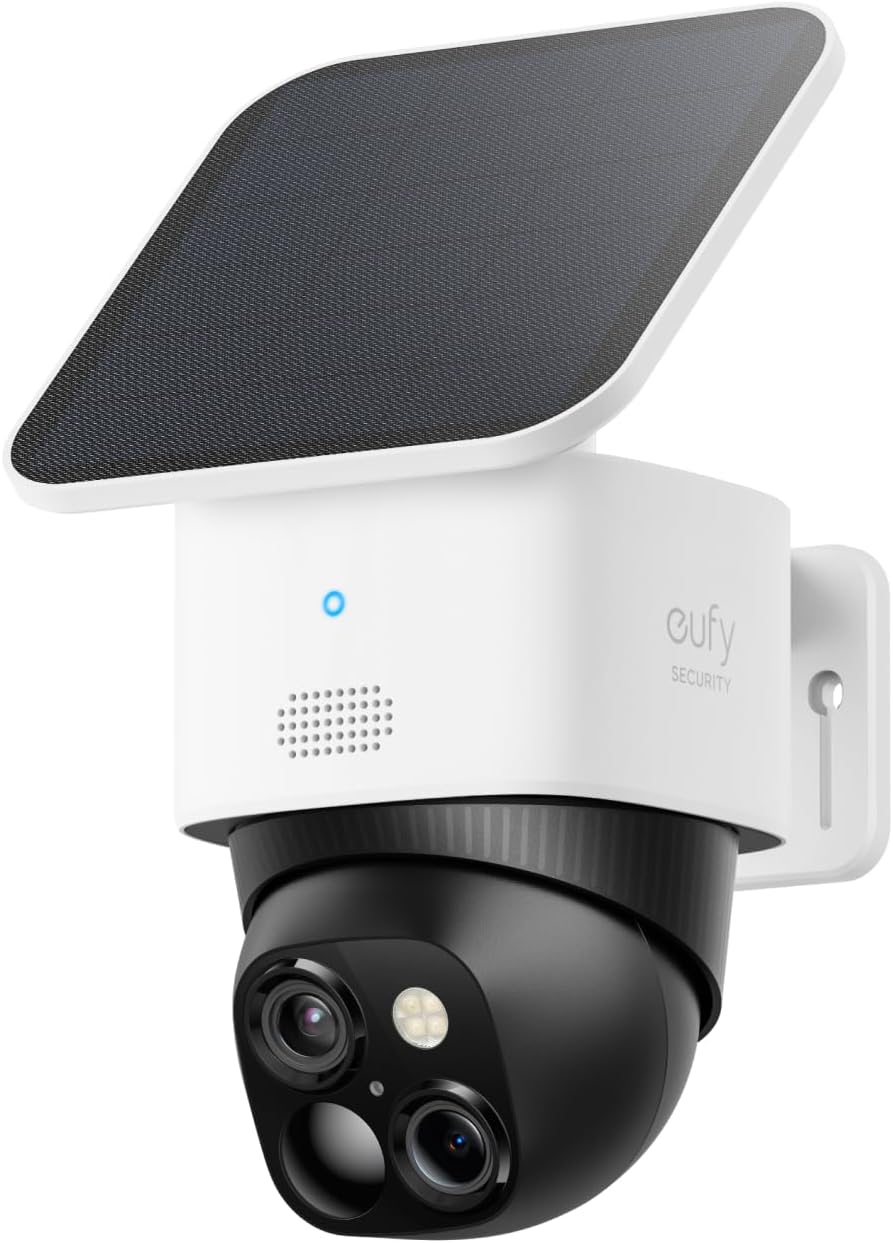 eufy SoloCam S340 Solar Security Device | Two-Camera, Cordless, 3K Protection, 360° Monitoring