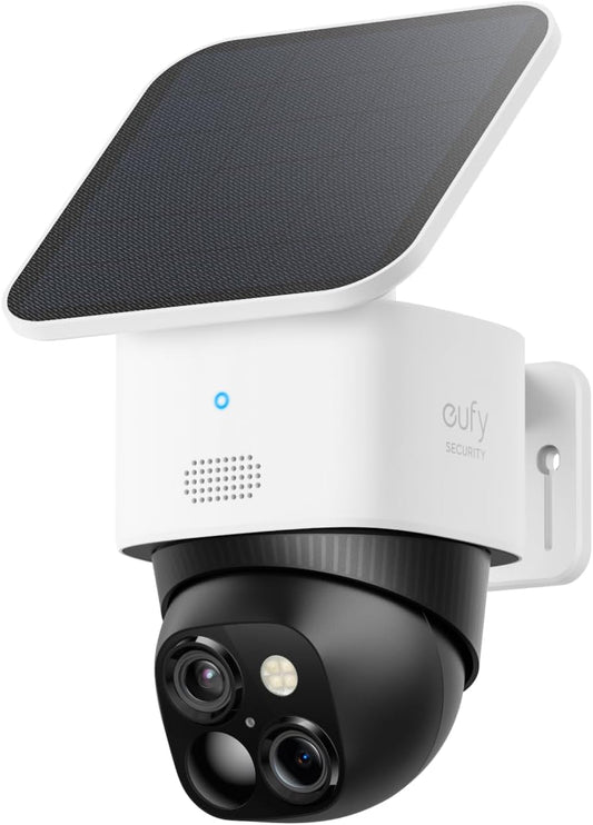 eufy SoloCam S340 Solar Security Device | Two-Camera, Cordless, 3K Protection, 360° Monitoring