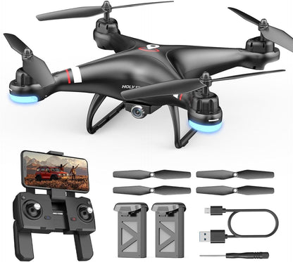 Holy Stone HS110G GPS Drone | 2K HD Camera, Auto Return, Altitude Hold, Follow Me, 2 Batteries